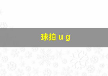 球拍 u g